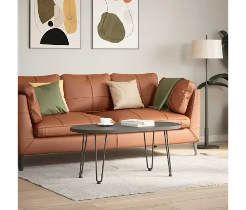 Kafijas Galdiņa Matadatas Kājas, 4 Gab., Antracīta Krāsa, 42 Cm, Masīvs Tērauds Vidaxl