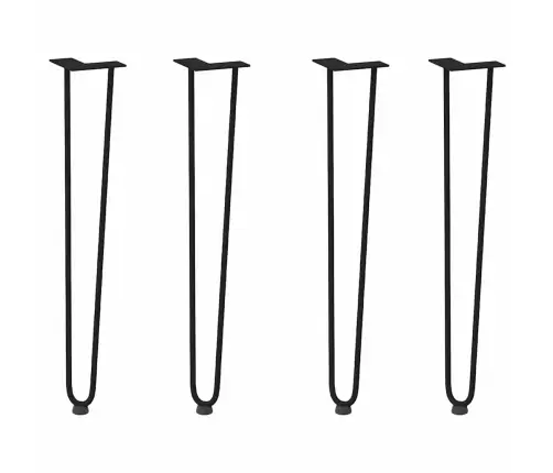 Konsoles Galdiņu Matadatas Kājas, 4 Gab., Konsoles Galdiņš, Melnas, 72 Cm, Masīvs Tērauds Vidaxl