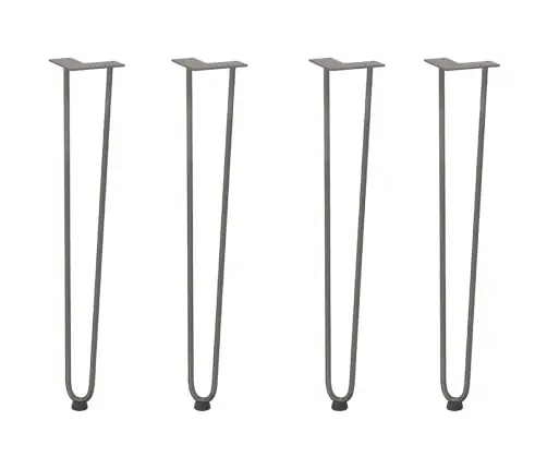 Konsoles Galdiņu Matadatas Kājas, 4 Gab., Dabīgs Tērauds, 72 Cm, Masīvs Tērauds Vidaxl