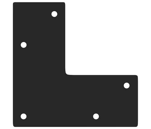 Kafijas Galdiņa Matadatas Kājas, 4 Gab., Melnas, 20 Cm, Masīvs Tērauds Vidaxl