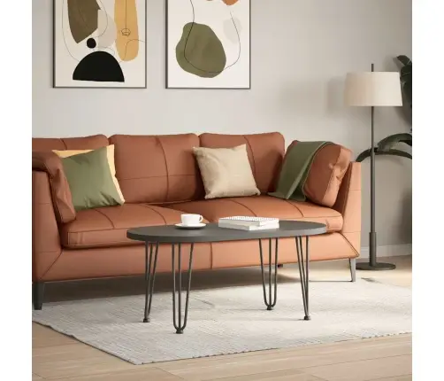 Kafijas Galdiņa Matadatas Kājas, 4 Gab., Antracīta Krāsa, 42 Cm, Masīvs Tērauds Vidaxl