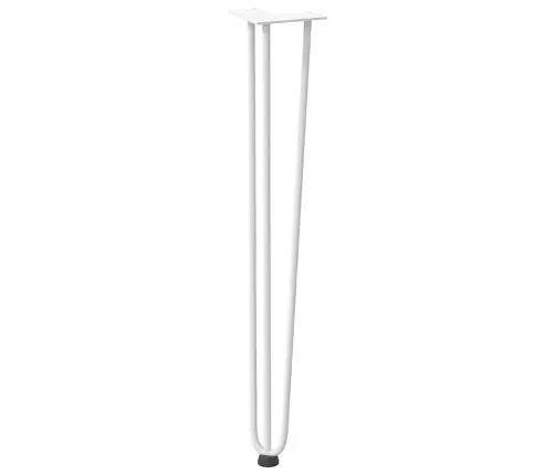 Konsoles Galdiņu Matadatas Kājas, 4 Gab., Konsoles Galdiņš, Balts, 72 Cm, Masīvs Tērauds Vidaxl