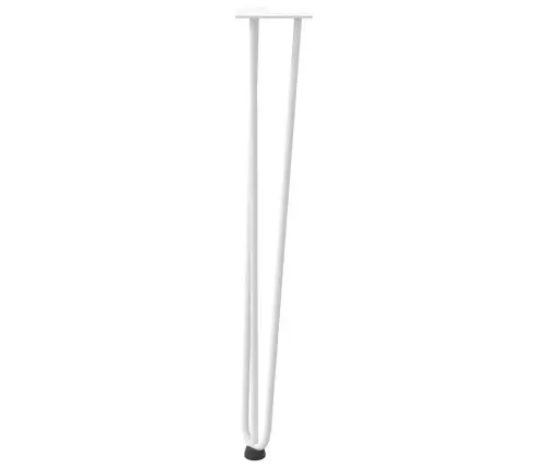 Konsoles Galdiņu Matadatas Kājas, 4 Gab., Konsoles Galdiņš, Balts, 72 Cm, Masīvs Tērauds Vidaxl