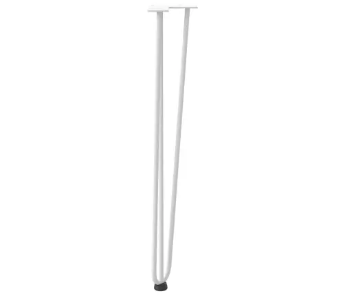 Konsoles Galdiņu Matadatas Kājas, 4 Gab., Konsoles Galdiņš, Balts, 72 Cm, Masīvs Tērauds Vidaxl