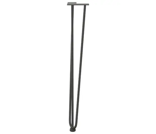 Segtukų Kojelės Konsoliniams Staliukams, 4 Vnt., Antracito Spalvos, 72 cm Plieno Masyvas