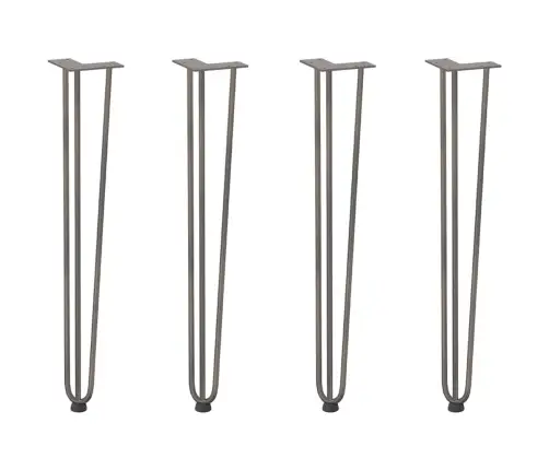 Konsoollaua Juuksenõeljalad 4 Tk, Naturaalne Teras, 72 cm Täisteras