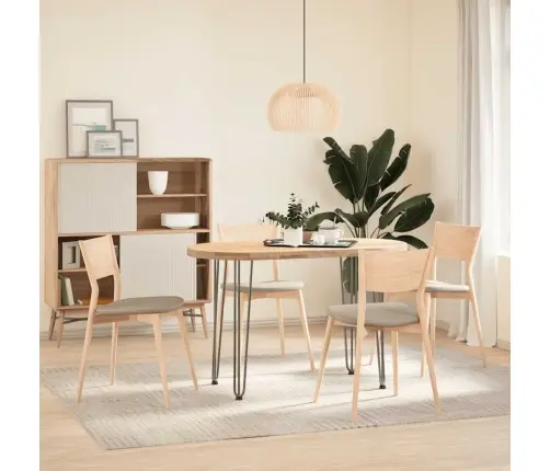 Konsoollaua Juuksenõeljalad 4 Tk, Naturaalne Teras, 72 cm Täisteras