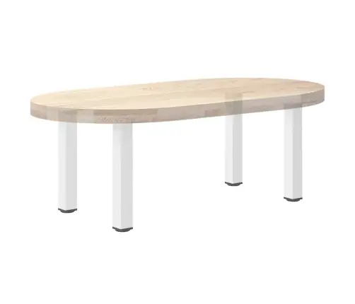 Kafijas Galdiņa Kājas, 4 Gab., Baltas, 30-32 Cm, Tērauds Vidaxl