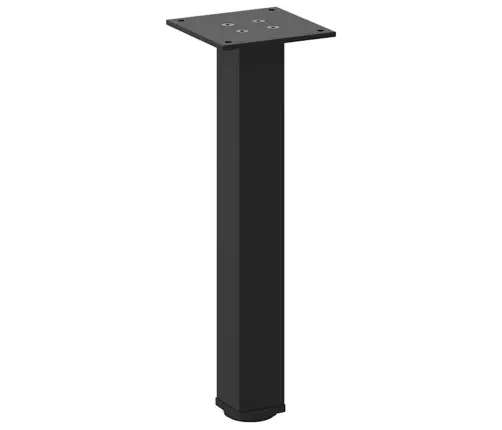 Kohvilaua Jalad 4 Tk Mustad 42–44 Cm Terasest