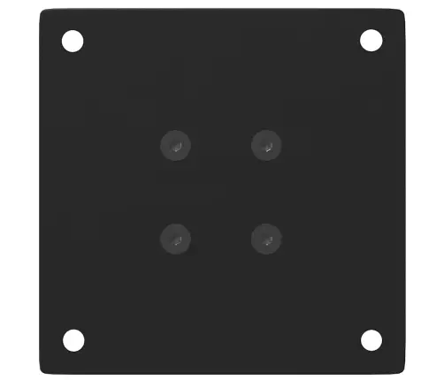 Kohvilaua Jalad 4 Tk Mustad 42–44 Cm Terasest