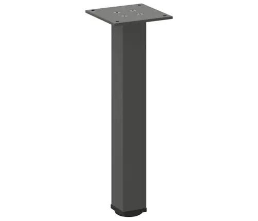 Kafijas Galdiņa Kājas, 4 Gab., Antracīta Krāsa, 42-44 Cm, Tērauds Vidaxl