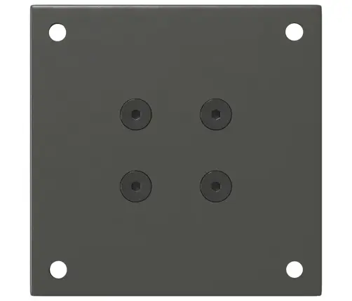 Kafijas Galdiņa Kājas, 4 Gab., Antracīta Krāsa, 42-44 Cm, Tērauds Vidaxl