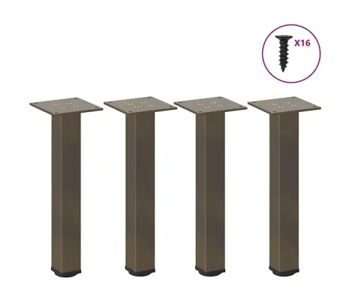 Kohvilaua Jalad 4 Tk, Naturaalne Teras, 42–44 cm Teras