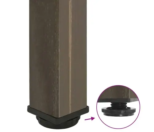 Konsoollaua Jalad 4 Tk, Naturaalne Teras, 72–74 cm Teras