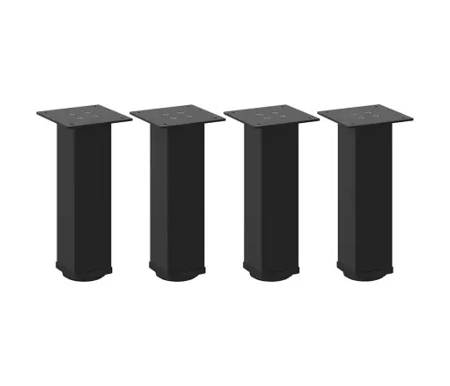 Kavos Staliuko Kojelės, 4 Vnt., Juodos, 30-32 cm Plienas