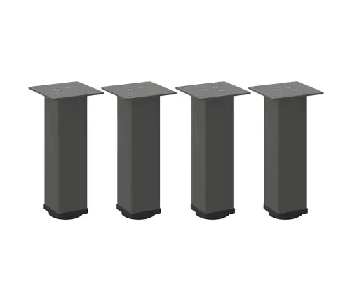 Kafijas Galdiņa Kājas, 4 Gab., Antracīta Krāsa, 30-32 Cm, Tērauds Vidaxl