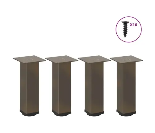 Kohvilaua Jalad 4 Tk, Naturaalne Teras, 30–32 cm Teras