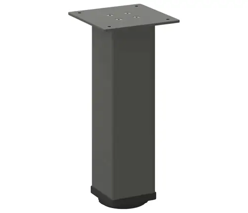 Kafijas Galdiņa Kājas, 4 Gab., Antracīta Krāsa, 42-44 Cm, Tērauds Vidaxl