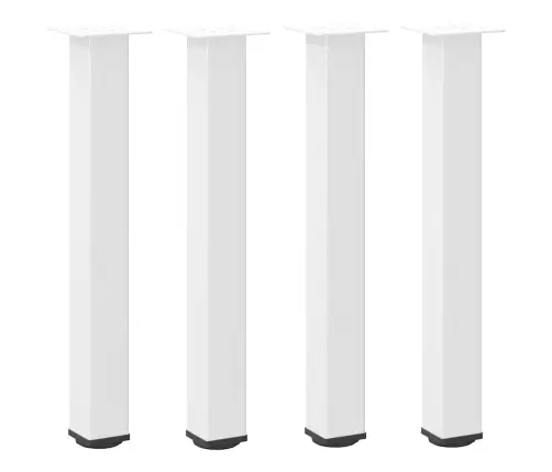 Konsoollaua Jalad 4 Tk Valged 72–74 Cm Terasest
