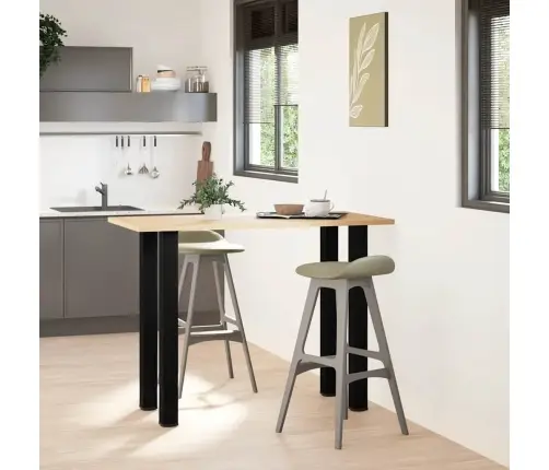 Baro Stalo Kojos, 4 Vnt., Juodos, 100-102 cm Plienas