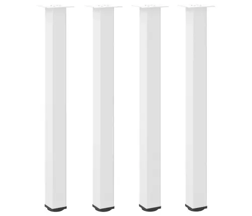 Baro Stalo Kojos, 4 Vnt., Baltos, 100-102 cm Plienas