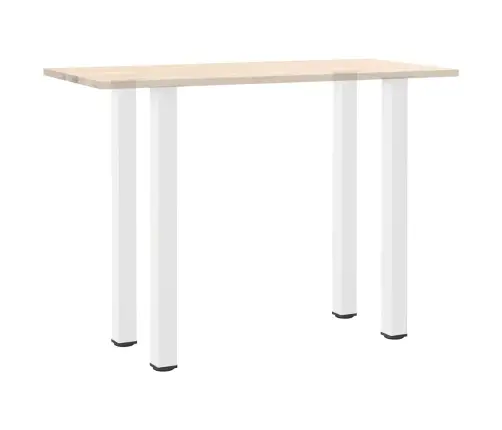 Bāra Galda Kājas, 4 Gab., Baltas, 110-112 Cm, Tērauds Vidaxl