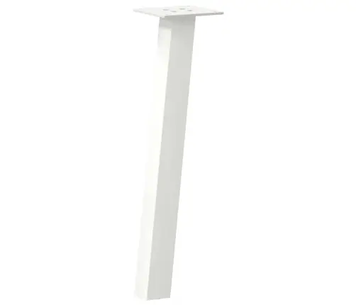 Kafijas Galdiņa Kājas, 4 Gab., Baltas, 30 Cm, Tērauds Vidaxl