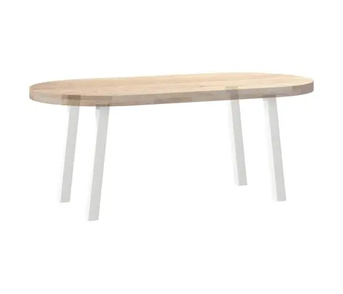 Kafijas Galdiņa Kājas, 4 Gab., Baltas, 30 Cm, Tērauds Vidaxl