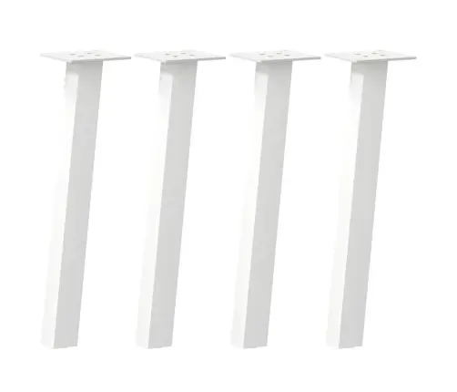 Kavos Staliuko Kojelės, 4 Vnt., Baltos, 42 cm Plienas