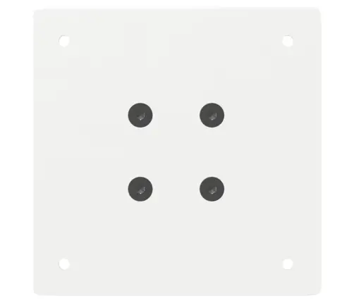 Kavos Staliuko Kojelės, 4 Vnt., Baltos, 42 cm Plienas