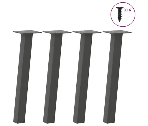 Kohvilaua Jalad 4 Tk, Antratsiithall, 42 cm Teras