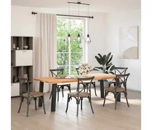 Konsoles Galda Kājas, 4 Gab., Melnas, 72 Cm, Tērauds Vidaxl