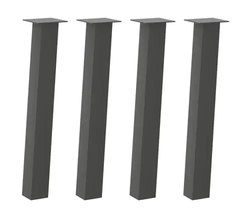 Konsoollaua Jalad 4 Tk, Antratsiithall, 72 cm Teras