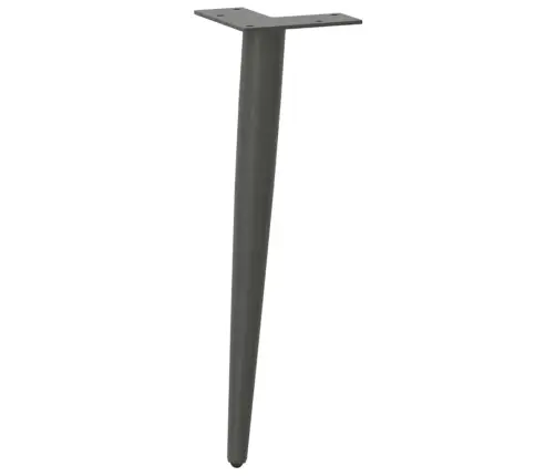 Kafijas Galdiņa Kājas, 4 Gab., Koniskas Formas, Antracīta Krāsa, 30-31 Cm, Tērauds Vidaxl