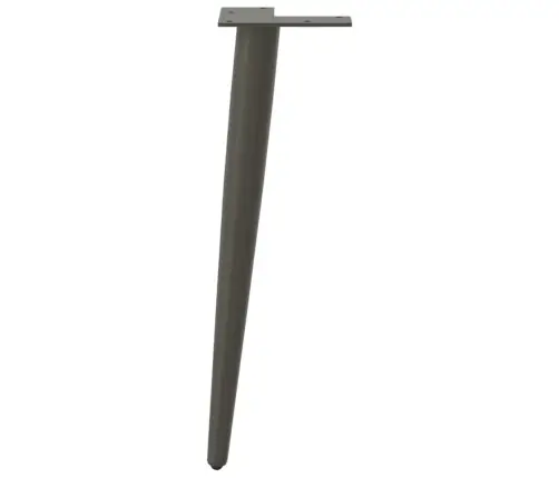 Kafijas Galdiņa Kājas, 4 Gab., Koniskas Formas, Antracīta Krāsa, 30-31 Cm, Tērauds Vidaxl