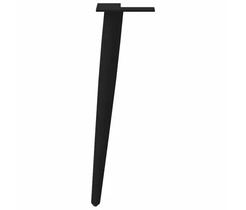 Kohvilaua Jalad, Koonusekujulised, 4 Tk, Mustad, 42–43 cm Terasest