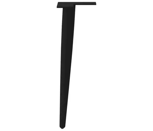 Kohvilaua Jalad, Koonusekujulised, 4 Tk, Mustad, 42–43 cm Terasest