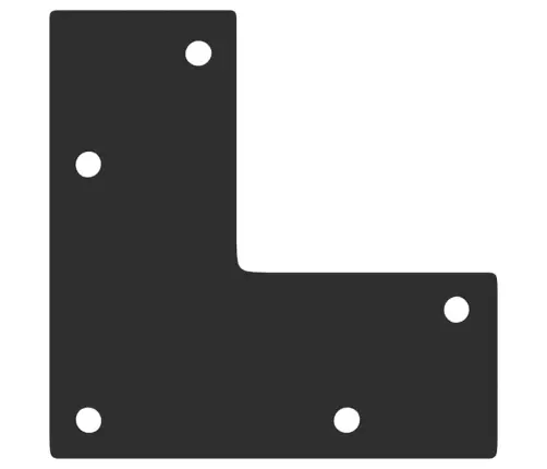 Kohvilaua Jalad, Koonusekujulised, 4 Tk, Mustad, 42–43 cm Terasest