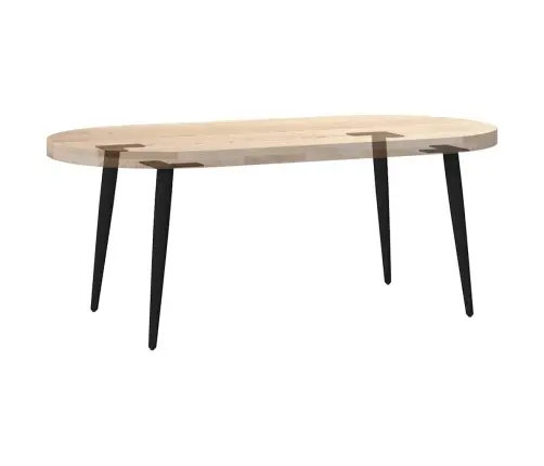 Kohvilaua Jalad, Koonusekujulised, 4 Tk, Mustad, 42–43 cm Terasest