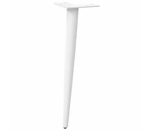 Kavos Staliuko Kojelės, 4 Vnt., Baltos, 42-43 cm Plienas, Kūginės Formos