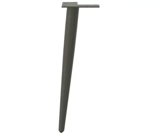 Kafijas Galdiņa Kājas, 4 Gab., Koniskas Formas, Antracīta Krāsa, 42-43 Cm, Tērauds Vidaxl