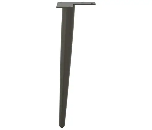 Kafijas Galdiņa Kājas, 4 Gab., Koniskas Formas, Antracīta Krāsa, 42-43 Cm, Tērauds Vidaxl