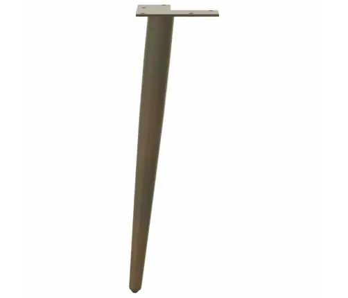 Kafijas Galdiņa Kājas, 4 Gab., Koniskas Formas, Dabīgs Tērauds, 42-43 Cm, Tērauds Vidaxl