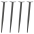 Konsoles Galda Kājas, 4 Gab., Koniskas Formas, Antracīta Krāsa, 72-73 Cm, Tērauds Vidaxl
