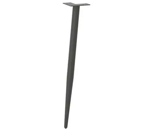 Konsoles Galda Kājas, 4 Gab., Koniskas Formas, Antracīta Krāsa, 72-73 Cm, Tērauds Vidaxl