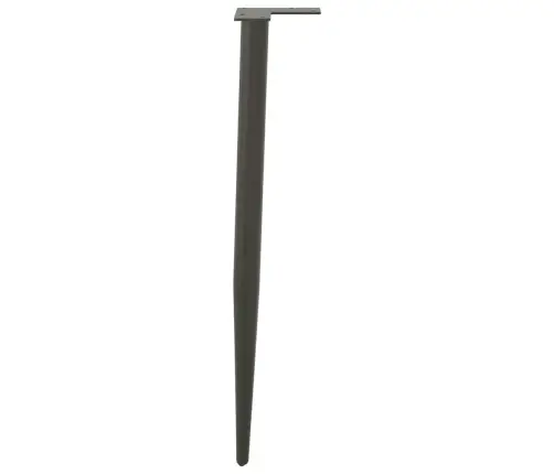 Konsoles Galda Kājas, 4 Gab., Koniskas Formas, Antracīta Krāsa, 72-73 Cm, Tērauds Vidaxl
