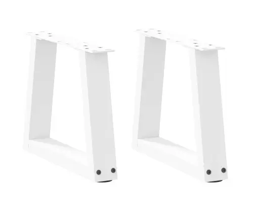 Kafijas Galdiņa Kājas, 2 Gab., V-Veida, Baltas, 30X(30-31,3) Cm, Tērauds Vidaxl