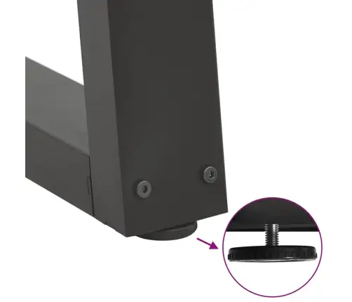 Kafijas Galdiņa Kājas, 2 Gab., V-Veida, Antracīta Krāsā, 30X(30-31,3) Cm, Tērauds Vidaxl