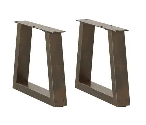 Kafijas Galdiņa Kājas, 2 Gab., V-Veida, Dabīgs Tērauds, 30X(30-31,3) Cm Vidaxl
