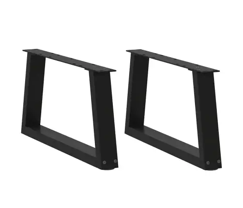 Kafijas Galdiņa Kājas, 2 Gab., V-Veida, Melnas, 50X(30-31,3) Cm, Tērauds Vidaxl